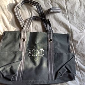 Thirty One Utility Tote Bag with SCAD embroidering